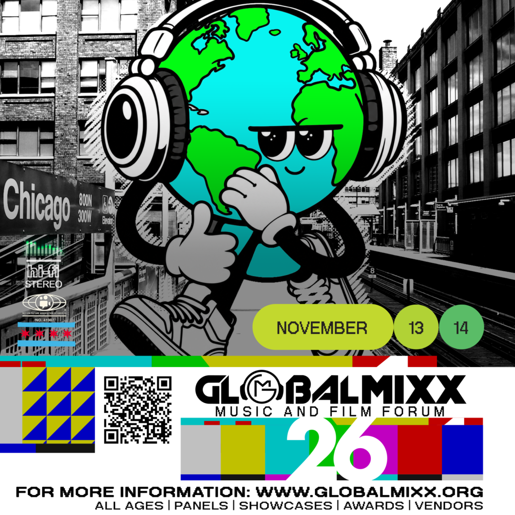 Global Mixx Music and Film Forum 2026 flyer, November 13 and 14, Chicago